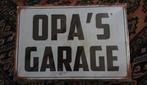 Opa's garage 20x 30 cm metaal, Ophalen of Verzenden, Nieuw