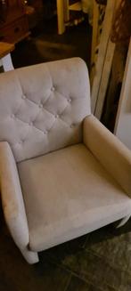 twee eettafel stoelen ecru met wieltjes, Huis en Inrichting, Stoelen, Ophalen, Twee, Riviera Maison landelijk, Zo goed als nieuw