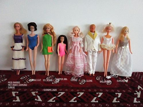 Partij jaren 60/70/90barbies-geen verzending, Verzamelen, Poppen, Gebruikt, Pop, Ophalen