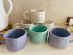 6 gespikkelde Nordic Style mokken, Ophalen of Verzenden, Zo goed als nieuw, Overige stijlen, Kop(pen) en/of Schotel(s)