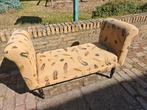 Klein bankje sofa model, veertjes bekleding, Ophalen, Gebruikt, Tweepersoons, 75 tot 100 cm