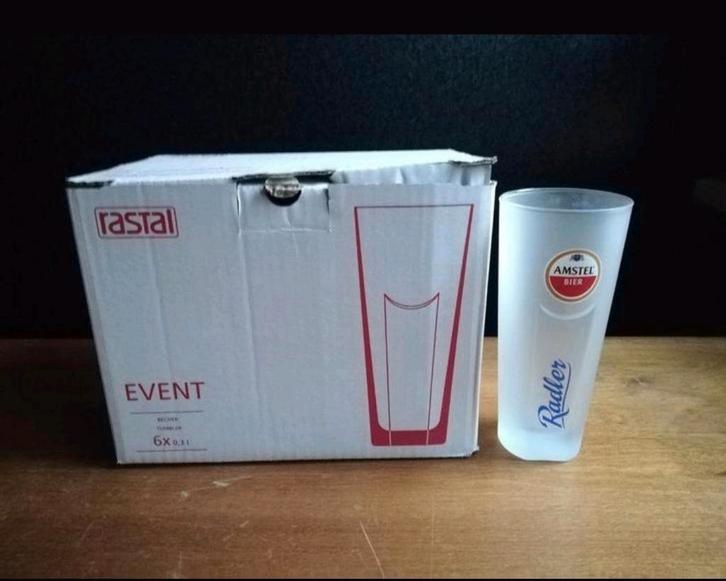 Amstel radler bier tumbler glazen (24st beschikbaar) nieuw, Verzamelen, Glas en Borrelglaasjes, Nieuw, Bierglas, Ophalen of Verzenden