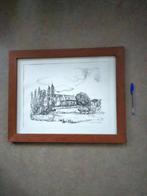 tekening frans lommen van de Sint Odiliënberg-Basiliek, Ophalen of Verzenden