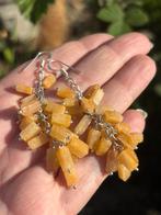 Aventurijn Edelsteenoorbellen Handgemaakt, Sieraden, Tassen en Uiterlijk, Oorbellen, Overige materialen, Hangers, Geel, Nieuw