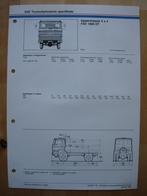 DAF FAV 1800 DT Technische Specificatie Folder 1982 – 4x4, Ophalen of Verzenden, Zo goed als nieuw, Overige merken, DAF