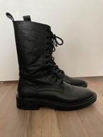 Mooie zwarte leren hoge enkellaarsjes van Zara maat 38, Lage of Enkellaarzen, Ophalen of Verzenden, Zo goed als nieuw, Zara