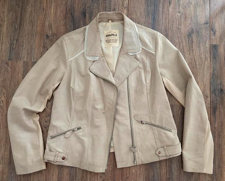Stijlvolle  echte leren jas van Rino & Pelle, maat L ( 44), Kleding | Dames, Jasjes, Kostuums en Pakken, Zo goed als nieuw, Jasje