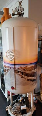 Etalage kunst boiler..kunstobject..thema strand zee..TEAB.., Ophalen