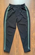 Zwarte broek met groene streep, S, Kleding | Dames, Broeken en Pantalons, Zwart, Ophalen of Verzenden, Zo goed als nieuw, Maat 36 (S)