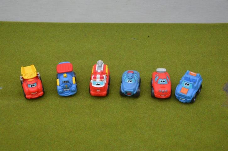 6 Tonka auto`s van kunststof met gezichtjes, Kinderen en Baby's, Speelgoed | Speelgoedvoertuigen, Gebruikt, Ophalen of Verzenden