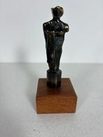 Bronzen Torso Beeld op Houten Sokkel, Ophalen of Verzenden