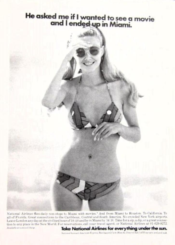 34 vintage reclames vliegmaatschappijen 63-72 PIA Lufthansa, Verzamelen, Merken en Reclamevoorwerpen, Gebruikt, Overige typen