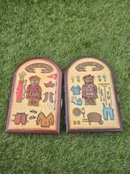 Houten Sleutelkastjes Teddy Golfer & Gardener Bear, Wandkapstok, Gebruikt, Ophalen of Verzenden, Minder dan 100 cm