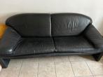 Leren bank, Ophalen, Gebruikt, Driepersoons, Rechte bank