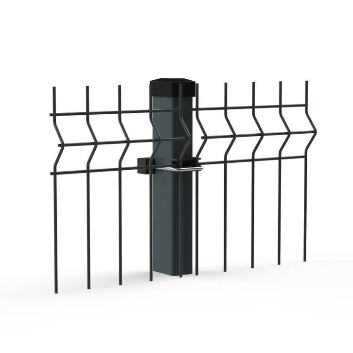 50 meter enkelstaafmat hekwerk - 123cm hoog - 2 vouwen, Tuin en Terras, Tuinhekken en Hekwerk, Nieuw, Enkelstaafmat hekwerk, IJzer