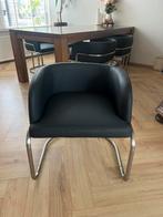 Lederen eetkamer stoelen, Ophalen, Zwart, Nieuw, Leer