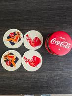 Vintage coca cola onderzetter. Set van vier, Huis en Inrichting, Ophalen, Nieuw, Glas of Kopje