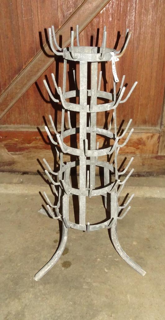oud pinnenrek uitlekrek flessenrek rek keukenrek, Antiek en Kunst, Curiosa en Brocante, Ophalen