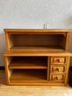 Vintage audiomeubel., Huis en Inrichting, Kasten | Televisiemeubels, Eikenhout, Zo goed als nieuw, Minder dan 100 cm, 25 tot 50 cm