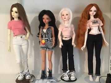  Nieuwe foto,s!!! NU 80,00,  BJD MSD ( R) dames fullset  beschikbaar voor biedingen