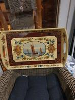 Decoratief Houten Dienblad met Schilderij hindeloopen, Ophalen of Verzenden, Zo goed als nieuw, Rechthoekig, Hout