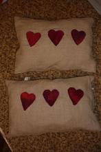 2 kussentjes, Huis en Inrichting, Woonaccessoires | Kussens, Ophalen of Verzenden, Zo goed als nieuw, Rechthoekig