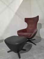 Leolux Caruzzo Fauteuil met Hocker, Huis en Inrichting, Ophalen of Verzenden, Zo goed als nieuw