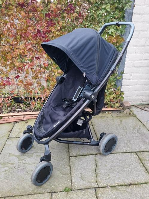 Quinny zap flex plus - zwart - 4 wielen - compleet, Kinderen en Baby's, Buggy's, Gebruikt, Quinny, Regenhoes, Voetenzak, Zonnekap