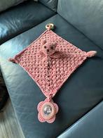 Roze Knuffeldoekje met Beertje & Rammelaar, Ophalen of Verzenden, Nieuw, Rammelaar, Met geluid