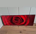 Lak schilderij roos 35/100 cm, Antiek en Kunst, Ophalen of Verzenden