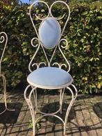 Smeedijzeren Stoel met Sierlijke Details, Ophalen of Verzenden