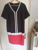 Maxima lange jurk / zomerjurk. Blauw roze mt 48, Kleding | Dames, Blauw, Jurk, Ophalen of Verzenden, Zo goed als nieuw