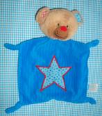 LIEF! lifestyle knuffeldoekje BEER Bas blauw met ster, Ophalen of Verzenden, Zo goed als nieuw, Beer
