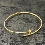 14k gouden spijker armband nieuw Italy, Ophalen of Verzenden