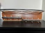 Vintage Jaren 50 Kapstok Wandmodel, Gebruikt, Minder dan 100 cm, Hout, Ophalen