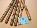 Set -2. Partijtje breinaalden kokers hout handgeschilderd, Hobby en Vrije tijd, Breien en Haken, Overige typen, Nieuw, Ophalen of Verzenden