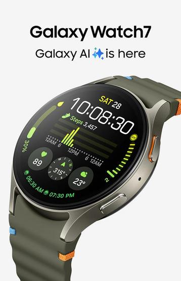 Samsung Galaxy Watch 7 40mm Groen  beschikbaar voor biedingen