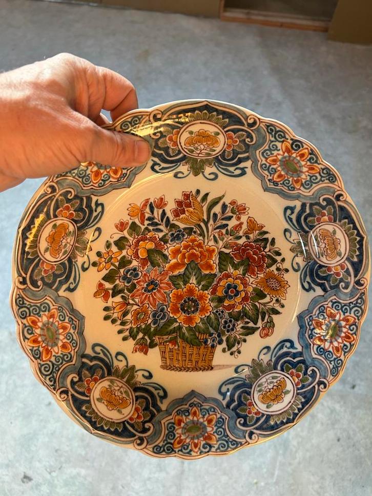 Koninklijke Tichelaar Makkum handgeschilderd Bord 28cm, Antiek en Kunst, Antiek | Wandborden en Tegels, Ophalen