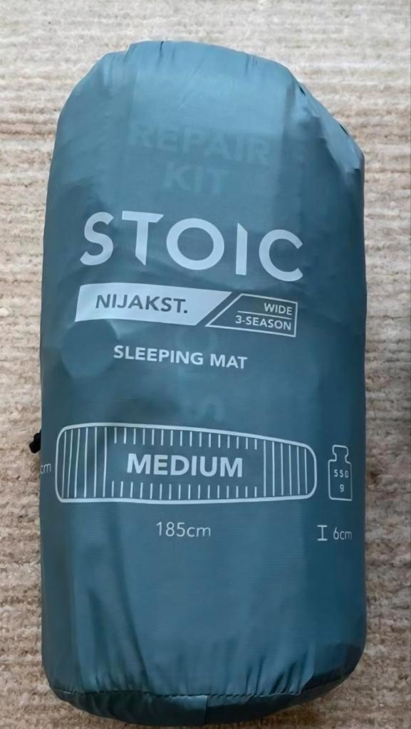 Slaapmat Stoic hoge isolatie r-waarde 4,3 lichtgewicht, Caravans en Kamperen, Slaapmatten, Zo goed als nieuw, 1-persoons, Ophalen of Verzenden
