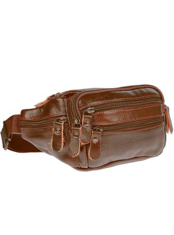 Leren Heuptas Fanny Pack Roodbruin Cognac Schoudertas beschikbaar voor biedingen