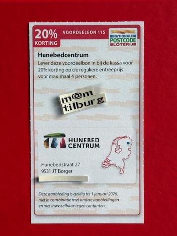 Voordeelbon 115 Hunebedcentrum 20% korting beschikbaar voor biedingen