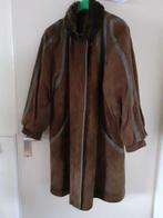 Stadick mantel suede lange jas mt 42 + bontkraag echt leder, Kleding | Dames, Jassen | Winter, Ophalen of Verzenden, Zo goed als nieuw