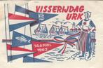 Visserijdag Urk 1962 - vuurtoren vissersvrouw vis boot vlag, Ophalen of Verzenden