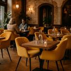 Karl fluwelen horeca stoelen velvet eetkamerstoelen  313, Huis en Inrichting, Stoelen, Ophalen of Verzenden, Nieuw, Grijs, Vijf, Zes of meer stoelen