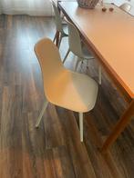 Grijze/Beige Eetkamerstoelen set van 6, Huis en Inrichting, Stoelen, Ophalen, Kunststof, Gebruikt, Grijs
