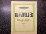 Burgmüller - 25 Leichte Etüden, Opus 100, Muziek en Instrumenten, Gebruikt, Klassiek, Ophalen of Verzenden, Artiest of Componist