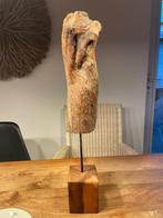 Uil Abstract decoratief houten beeld op standaard, Antiek en Kunst, Kunst | Beelden en Houtsnijwerken, Ophalen of Verzenden