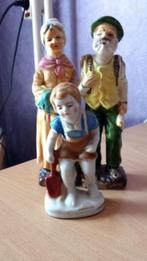 Aardewerk beelden setje ‘’man / vrouw en kind’’, Verzamelen, Beelden en Beeldjes, Ophalen of Verzenden, Gebruikt, Mens
