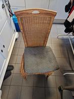 6 rieten stoelen GRATIS, Huis en Inrichting, Stoelen, Ophalen, Zo goed als nieuw, Bruin, Twee