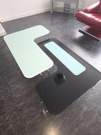 Salontafel     glas in 2 delen, Huis en Inrichting, Tafels | Salontafels, Ophalen, 100 tot 150 cm, 50 tot 100 cm, Modern